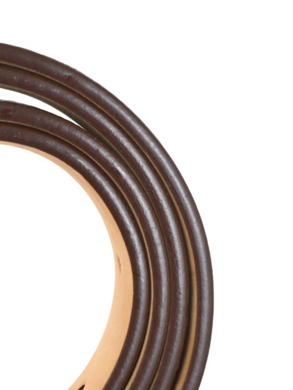 LOUIS VUITTON Santure Carre Belt Monogram Leather Brown SHW France - Picture 12 of 15